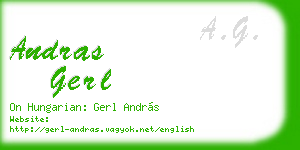 andras gerl business card